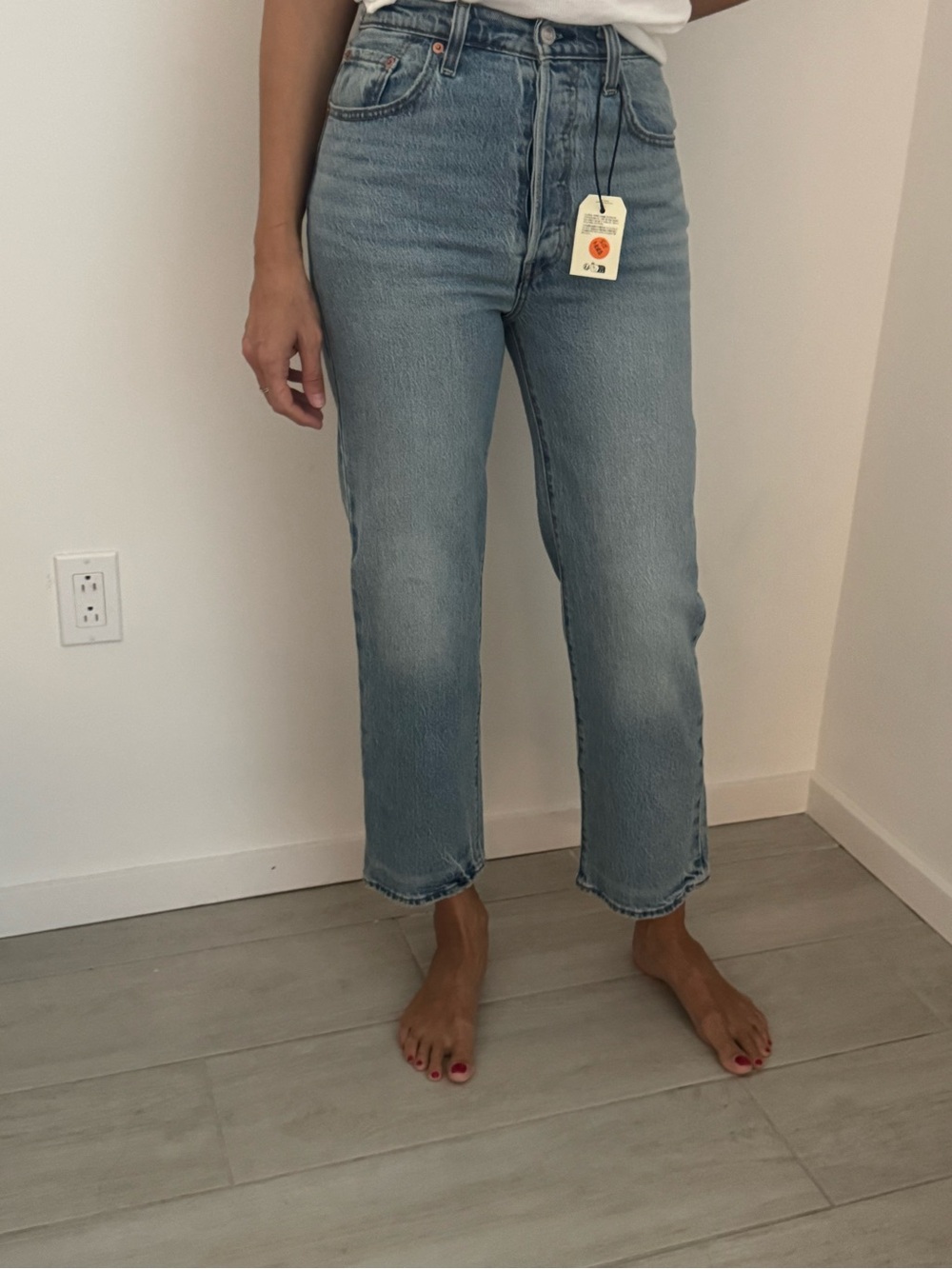 Levi's Light Blue Straight Leg Jeans